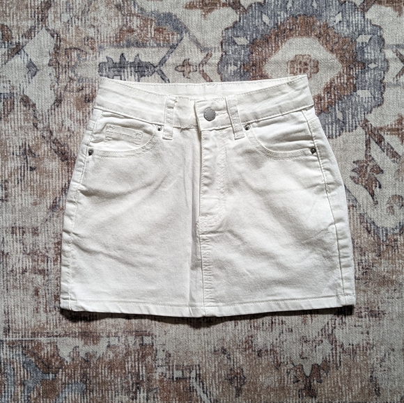 PETITE High Waist Bodycon Denim Skirt - Picture 3 of 6